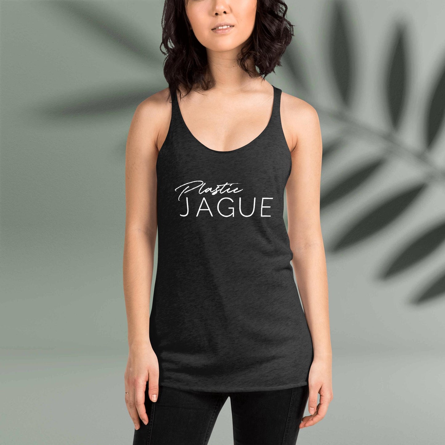 Women's Plastic Jague racerback tank